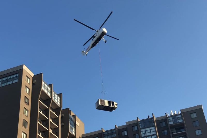 Helicopter HVAC Lift in Fort Smith