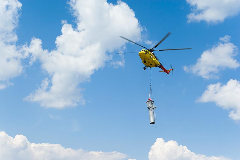 Tower Construction by Helicopter in Arkansas